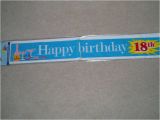 Happy 18th Birthday Facebook Banner Happy 18th Birthday Plastic Party Banner 4 Banners Each