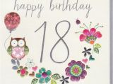 Happy 18th Birthday Flowers Birthday Cards Ages 18 100 Collection Karenza Paperie