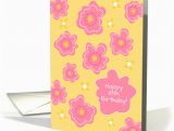 Happy 18th Birthday Flowers Happy 18th Birthday Bright Pink Whimsical Flowers Card