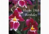 Happy 18th Birthday Flowers Happy 18th Birthday Flower Card Zazzle