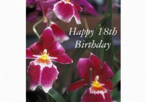 Happy 18th Birthday Flowers Happy 18th Birthday Flower Card Zazzle