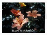 Happy 18th Birthday Flowers Happy 18th Birthday Flower Card Zazzle