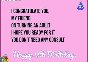 Happy 18th Birthday Quotes for Friends Happy 18th Birthday Wishes Quotes Messages and Images