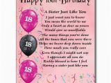 Happy 18th Birthday Quotes for Sister 18th Birthday Poems Quotes Quotesgram