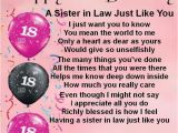 Happy 18th Birthday Quotes for Sister 24 Best Images About Sister In Law Gifts On Pinterest