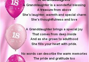 Happy 18th Birthday Quotes for Sister Fridge Magnet Personalised Granddaughter Poem 18th