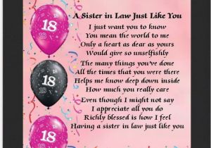 Happy 18th Birthday Quotes for Sister Personalised Mounted Poem Print 18th Birthday Sister