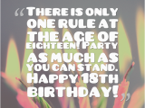 Happy 18th Birthday son Quotes Eighteenth Birthday Quotes Quotesgram
