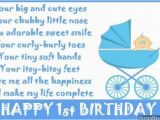 Happy 1st Birthday Baby Boy Quotes 1st Birthday Poems Happy First Birthday Poems