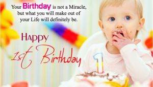 Happy 1st Birthday Baby Girl Quotes Happy 1st Birthday Quotes for New Born Baby Girl and Baby Boy