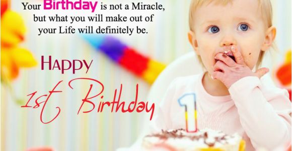 Happy 1st Birthday Baby Girl Quotes Happy 1st Birthday Quotes for New Born Baby Girl and Baby Boy