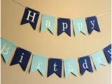 Happy 1st Birthday Banner Blue Unique Happy 1st Birthday Related Items Etsy