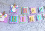 Happy 1st Birthday Banner Etsy Unicorn Banner Unicorn Happy Birthday Banner Unicorn