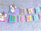 Happy 1st Birthday Banner Etsy Unicorn Banner Unicorn Happy Birthday Banner Unicorn