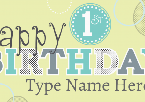 Happy 1st Birthday Banner Tesco Happy 1st Birthday Sign Template Www Signs Com First