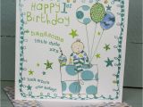 Happy 1st Birthday Boy Card Happy 1st Birthday Card for A Boy by Molly Mae