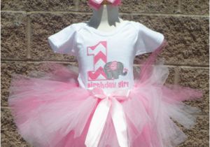 Happy 1st Birthday Girl Outfits Girls Cute Baby Pink Elephant Chevron Birthday Quick