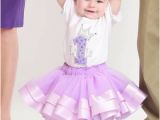 Happy 1st Birthday Girl Outfits Girls Lavender Bling Princess Crown Satin Ribbon Lace