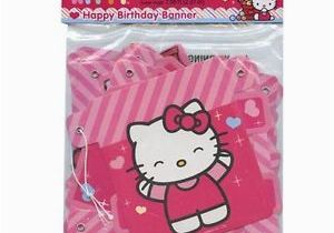Happy 1st Birthday Hello Kitty Banner Hello Kitty Happy Birthday Banner Ebay