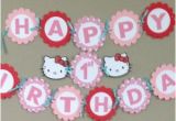 Happy 1st Birthday Hello Kitty Banner Popular Items for Happy 1st Birthday On Etsy
