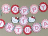 Happy 1st Birthday Hello Kitty Banner Popular Items for Happy 1st Birthday On Etsy