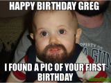 Happy 1st Birthday Meme Found One Of Your Baby Pics Happy Birthday Dave Meme