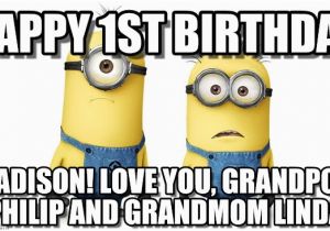 Happy 1st Birthday Meme Madison Specialday Happy 1st Birthday On Memegen