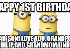 Happy 1st Birthday Meme Madison Specialday Happy 1st Birthday On Memegen