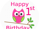 Happy 1st Birthday Meme Owl 1st Birthday Clip Art at Clker Com Vector Clip Art