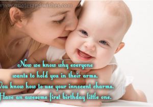 Happy 1st Birthday Quotes for son 1st Birthday Quotes for Cards Quotesgram