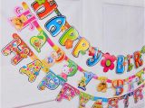 Happy 2 Birthday Banners 2 2m Happy Birthday Banners Paper Flags Alphabet Hanging