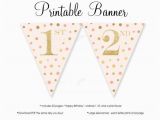 Happy 2 Birthday Banners Happy Birthday Banner Printable Blush Pink Gold Glitter