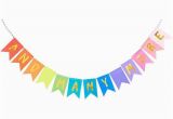 Happy 2 Birthday Banners Happy Birthday Rainbow Banner Party Banners