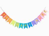 Happy 2 Birthday Banners Happy Birthday Rainbow Banner Party Banners