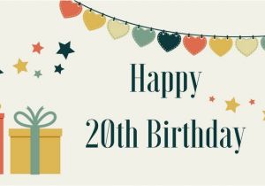 Happy 20th Birthday Cards 20th Birthday Wishes Quotes for their Special Day