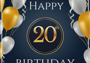 Happy 20th Birthday Cards 20th Birthday Wishes Quotes for their Special Day