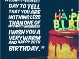 Happy 20th Birthday Funny Quotes Happy 20th Birthday Quotes Quotesgram