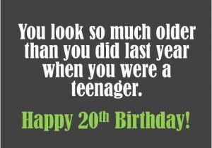 Happy 20th Birthday Quotes Funny 20th Birthday Wishes What to Write In A 20th Birthday Card