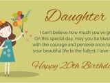 Happy 20th Birthday to Daughter Quotes 20th Birthday Wishes Quotes for their Special Day