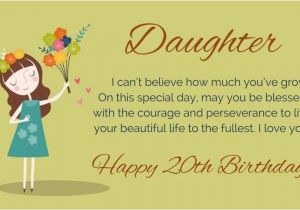 Happy 20th Birthday to Daughter Quotes 20th Birthday Wishes Quotes for their Special Day