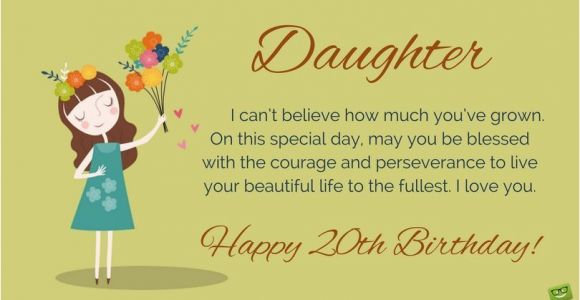 Happy 20th Birthday to Daughter Quotes 20th Birthday Wishes Quotes for their Special Day