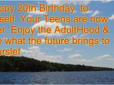 Happy 20th Birthday to Me Quotes 20th Birthday Quotes for Teens Quotesgram