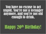Happy 20th Birthday to Me Quotes 20th Birthday Wishes to Write In A Card Holidappy