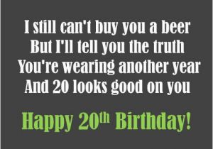 Happy 20th Birthday to Me Quotes Happy 20th Birthday son Quotes Quotesgram