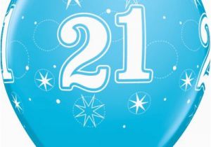 Happy 21st Birthday Balloon Banner Blue Age 21 Male Happy 21st Birthday Banner Confetti