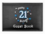 Happy 21st Birthday Banner Blue Banner Foil Blue Glitz Happy 21st Birthday Banners