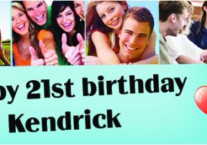 Happy 21st Birthday Banner Free Happy 21st Birthday Photo Collage Banner theme