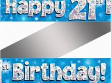 Happy 21st Birthday Banner Free Holographic Happy 21st Birthday Banner Buy Helium