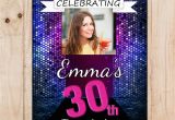 Happy 21st Birthday Banner Template Personalised Disco Bokeh Happy 18th 21st 30th 40th 50th