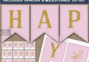 Happy 21st Birthday Banner Template Pin by Jeaudine Bontemps On Annettes 50th Birthday Pink